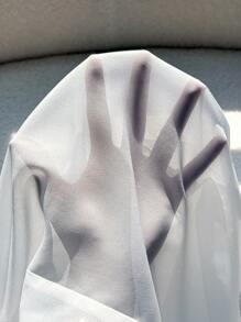 Chiquease 女式领口纽扣前系带蝴蝶结衬衫，优雅时尚办公装 - 白色 - 查看 8