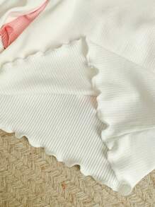 SHEIN Young Girls Knit Fitted Multipack T-Shirts, Spring/Summer - Multicolor - View 5