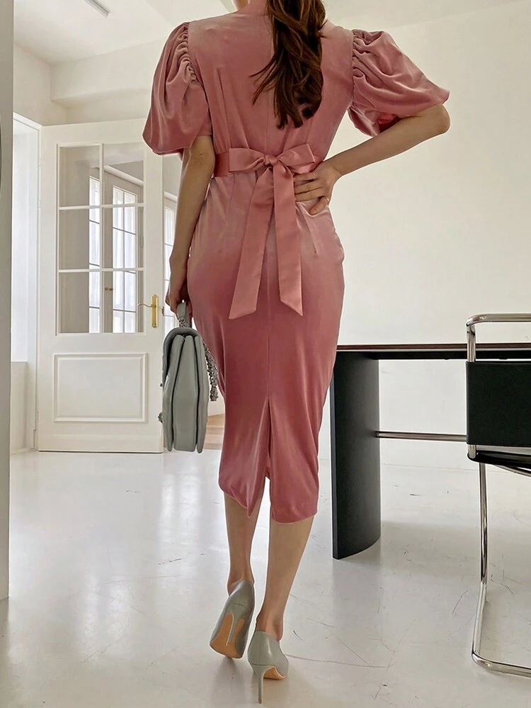 Women Long Casual Dress, Minimalist And Fashionable For Everyday Wear Dress