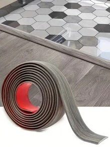1 pièce Bande de transition de sol autoadhésive 4 cm x 100 cm, motif bois. Parfait pour un revêtement de sol en stratifié et en vinyle. Texture du bois en plusieurs couleurs. Convient pour la décoration du salon, de la cuisine, de la chambre, des toilettes, de la salle de bain, de la maison et de l'automne.