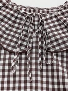 INAWLY Áo cánh tối giản thường ngày dành cho nữ, mặc hàng ngày - Cà phê nâu - Xem 5