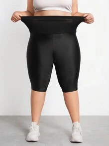 SHEIN CURVE+ 加大码高腰塑身衣 Carpi 紧身裤全身塑身提臀收腹束腰大腿塑身 - 黑色 - 查看 3