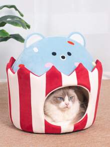 PETSIN 1pc Cute Cake & Bear Combination Design Pet Bed