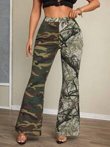 SHEIN SXY Women Casual Denim Jeans With Print & Pockets, Everyday Wear