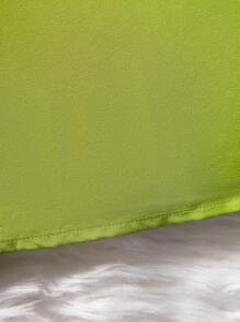 SHEIN 青少年女孩休闲时尚编织荷叶边宽松上衣