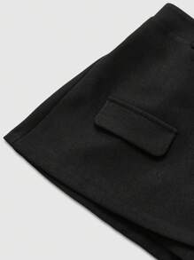 Sweetra Shorts tipo culotte casual y holgados de unicolor y versátiles para mujeres