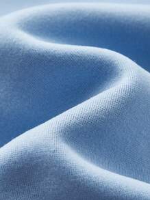 SHEIN Tween Boys Letter Print Drawstring Waist Loose Sweatpants - Beige - View 5