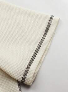 Manfinity Homme Men's Plain Short Sleeve Polo Shirt, Minimalist Fashion Casual Everyday Wear Men Clothes Men Polo Shirts Polo Shirts For Men Collar Polo T Shirt Men Polos For Men - Beige - View 5