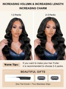 Seamless Clip Ins 8pcs With 18Clips Per Set Seamless PU Clip In Hair Extensions Real Human Hair Invisible PU Skin Weft Body Wave Clip Ins 100% Unprocessed Human Hair Extensions - SNatural - View 9