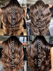 20 件装 100% 真人头发直发带 P4/27 接发丝滑无缝隐形适合稀疏头发女性优质浓密发梢健康真人接发隐形胶带适用于沙龙 - SP4/27 - 查看 13