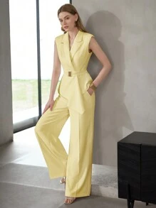 MOTF PREMIUM ASYMMETRICAL HEM PEAK LAPEL WAISTCOAT