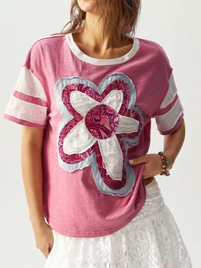 Bohemela Knit Round Neck Loose Short Sleeve T-Shirt For Women, Fashionable For Summer