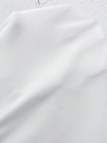 EMERY ROSE V-Neck Lace Patchwork Versatile Fashion Blouse For Women - White - View 7