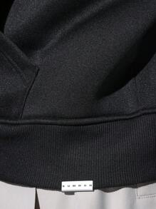 SUMWON Graphic Urban Streetwear Hoodie With Gradient Graffiti Style Print Fall Winter Casual Pullover Sweatshirt Oversized Skater Style