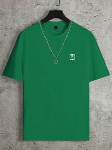 Manfinity Hypemode Tricou casual bărbați cu imprimeu Coconut Tree, vară, tricou grafic