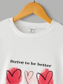 2pcs Teen Girl Long Sleeve Round Neck Top And Net Skirt Set - Multicolor - View 4