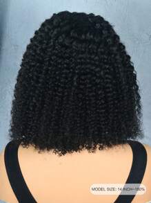 冰絲捲髮髮箍波波頭假髮180%密度短卷波波頭假髮假髮无蕾絲假髮適合女士日常使用 - SNatural - 查看 3