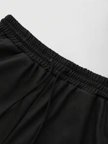 ROMWE MEN Street Life 男士秋季标语印花连帽运动衫和运动裤休闲两件套