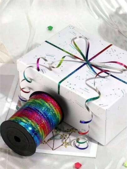 500 ياردة من حبل الانفلات الملون بالذهب، من الحبل الصيني مع شرابات، مواد DIY للشرابات والأشرطة والزهور والهدايا، أشرطة للتغليف وزينة الاحتفالات