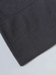 SHEIN Sports Top de tank de acanalado sólido para mujer, informal y para hacer ejercicio