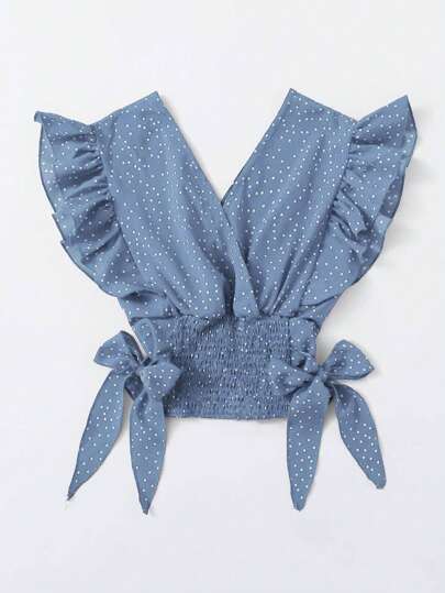 Blusas Volante Lunares Bohemio