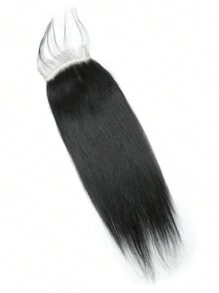 直蕾絲閉合秘魯人發透明 5x5 蕾絲閉合預拔前部閉合帶嬰兒頭髮適合 Blace Woman Remy 人發 - S1 - 查看 3