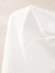 SHEIN SXY 大码女装 2025 春夏新款露肩亚麻编织 A 字型秋千连衣裙，后系带，带口袋 - 白色 - 查看 7