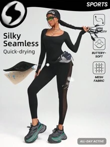 Innovista Einfarbiger, hochelastischer, nahtloser, atmungsaktiver Sport-Jumpsuit, figurformend, für Workout, täglichen Lässig-Trag und Yoga-Fitness, Taillenkontrolle und Po-Anhebung, Yoga, Damenoutfit, Jumpsuits für Frauen, Skifahren, Wandern, Outdoor-Yoga, Laufen, Radfahren, Pilates, Tanz, Aerobic, Kampfsport, Barre, CrossFit