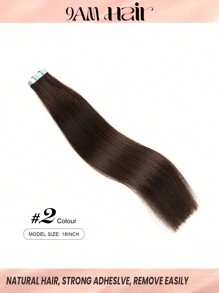 接发带 100% 雷米真人发 12-24 英寸直发无缝皮肤纬纱接发带 50 克/包 接发带 接发带