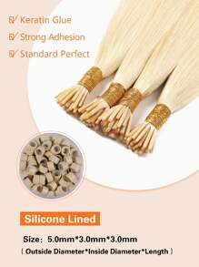 I Tip Hair Extensions Real Human Hair 100PCS Pre Bonded I Tips Hair Extensions I Tip Natural Hair Extensions Cold Fusion I Tip Human Hair Extensions For Women Hair Extensions Halloween Costumes