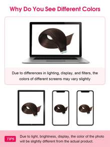 接发带 100% 雷米真人发 12-24 英寸直发无缝皮肤纬纱接发带 50 克/包 接发带 接发带