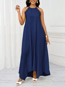 SHEIN Lady Holiday Dresses Summer Women Dresses Casual Long Suspender Dress