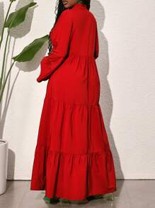 Slaydiva 女士宽松 A 字形衬衫裙，休闲度假装