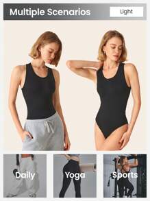 Lifespree Salopetă sport Yoga, fără cusături, cu elasticitate ridicată, pentru femei