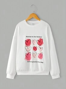 2pcs Teen Girl Long Sleeve Round Neck Top And Net Skirt Set - Multicolor - View 7