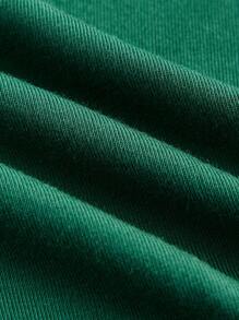 SHEIN Licras informales con cintura elástica y estampa de letras para niña preadolescente