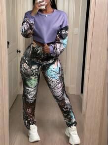 Slaydiva Women's Casual Outfit, Suitable For Valentine's Day, New Year, Date, Party, Daily Wear, Streetwear, Sports, Winter - Multicolor - View 3