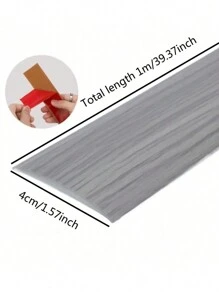 1 pièce Bande de transition de sol autoadhésive 4 cm x 100 cm, motif bois. Parfait pour un revêtement de sol en stratifié et en vinyle. Texture du bois en plusieurs couleurs. Convient pour la décoration du salon, de la cuisine, de la chambre, des toilettes, de la salle de bain, de la maison et de l'automne.