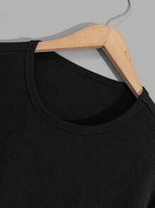 RueChic Men 2pcs Pack Letter Printed Regular Sweatshirt - Black and White - View 11