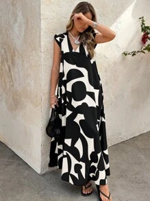 Weeklong 女式复古图案加长秋装秋装