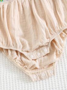 Cozy Pixies Baby Mädchen Herzchen Muster Farbblock Rundhals Langarm Lässig Bodysuit