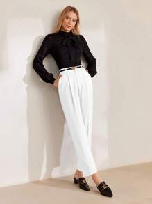 MOTF PREMIUM TAILORED PRESS CREASE PANTS - White - View 3