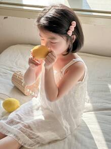 DAZY 少女女孩休闲背心，秋季 - 白色 - 查看 7