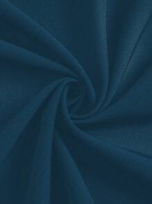 TaskEZ Front Zipper Long Sleeve Pocket Simple Casual /Nursing Scrub Uniform Jacket Set Scrub Set Nurse Dresses Scrub Tops Scrub Bottoms Lab Coats Scrub Outwear - Blue - View 8