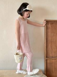 DAZY Girls Young Girl Knit Sweater Set,Girls Summer Outfits