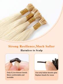 I Tip Hair Extensions Real Human Hair 100PCS Pre Bonded I Tips Hair Extensions I Tip Natural Hair Extensions Cold Fusion I Tip Human Hair Extensions For Women Hair Extensions Halloween Costumes