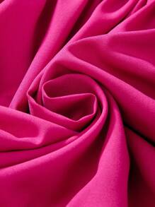 2pcs/Set Tween Girl Polka Dot Print Ruffle Strap Dress - Hot Pink - View 7