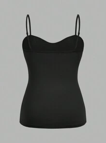 SHEIN Comfortcana Áo hai dây/áo tank top cỡ lớn, kiểu dáng tối giản, nhiều màu sắc, 2 chiếc/bộ, thích hợp cho mùa hè. - Nhiều màu - Xem 6