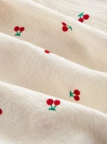 SHEIN MOD 女士樱桃褶皱蝴蝶结上衣，蝴蝶结细节，修身，可爱，适合外出穿着，哥特风，Y2K风格，仙女风，复古风，优雅上衣，情人节，度假风，夏季，复古风，度假上衣，夏季，吊带背心，休闲上衣，波西米亚风上衣，沙滩上衣，蝴蝶结上衣 - 彩色 - 查看 4