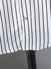 Boys' Casual Gradient Printed Patchwork Shirt - Black - View 6